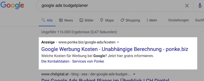 Werbung bei Google schalten